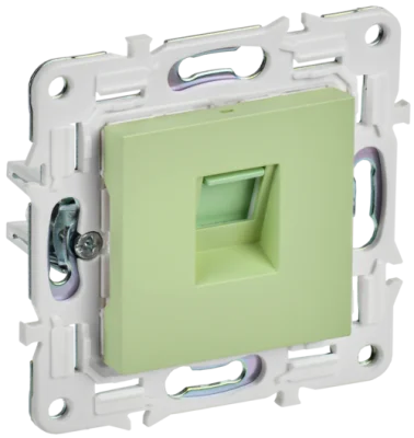 SKANDY Розетка компьютерная RJ45 кат.6 SK-K02G мятный IEK SK-K10-2-K06 фото 1