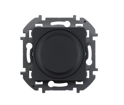 Светорегулятор поворотный без нейтрали 300Вт - INSPIRIA - антрацит Legrand 673793 фото 1