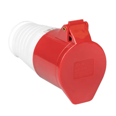 Розетка переносная 224 3Р+РЕ 32А 380В IP44 EKF ps-224-32-380 фото 1