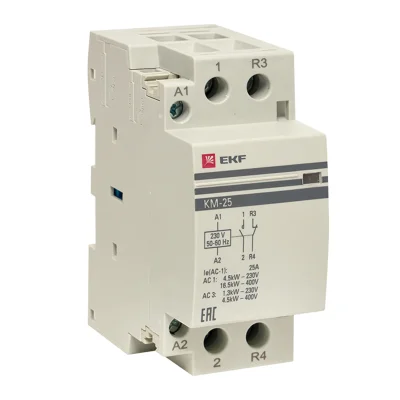 Контактор модульный КМ 25А NО+NC (2 мод.) PROxima EKF km-2-25-11 фото 1