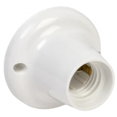 Патрон потолочный Е27 пластик белый IEK EPP12-04-01-K01 фото 1