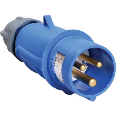 MAGNUM Вилка перенос. ССИ-013 16А-6ч 220В 2P+PE IP44 IEK PSN01-016-3 фото 1