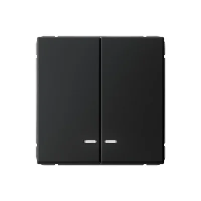 ARTGALLERY 2-клавишный ВЫКЛЮЧАТЕЛЬ с подсветкой, сх.5а, 10АХ, механизм, КАРБОН GAL0 Systeme Electric фото 1