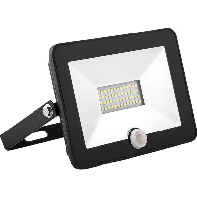 SFL80-20 с выносным датчиком 2835SMD 20W 6400K AC220V/50Hz IP65, черный в компактном корпусе Saffit  фото 1