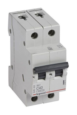 RX3 Авт.выключатель 4,5кА 40А 2П C Legrand 419701 фото 1