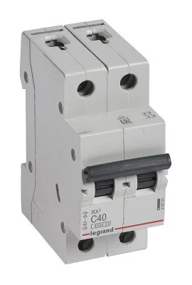 RX3 Авт.выключатель 4,5кА 40А 2П C Legrand 419701 фото 1