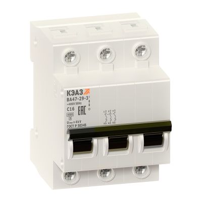 Выключатель автоматический модульный ВА47-29-3C25-УХЛ3- КЭАЗ 141615 фото 1