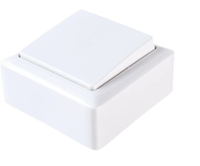 ХИТ О/У 1-клавишный ВЫКЛЮЧАТЕЛЬ 6А, 250В, БЕЛЫЙ. Россия Systeme Electric VA16-131-B фото 1