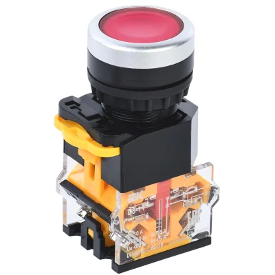 Кнопка D8-11 d=22мм 1з+1р красная IEK BBT30-11-3-22-K04 фото 1