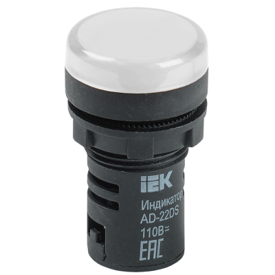 Лампа AD22DS(LED)матрица d22мм белый 24В AC/DC IEK BLS10-ADDS-024-K01 фото 1