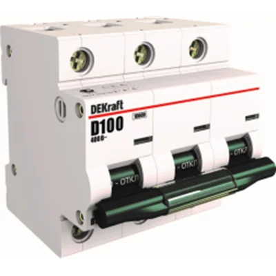 Авт. выкл. 3Р 125А х-ка С ВА-201 10кА DEKraft 13027DEK фото 2