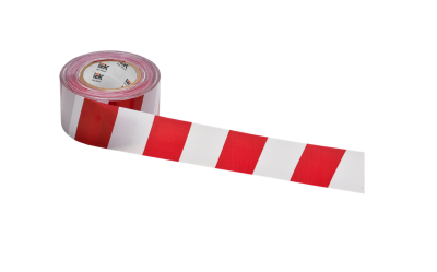 Лента ЛО-200 (75мм-50мкм) красно-белая 200м IEK UST10-200-075-050-K58 фото 1