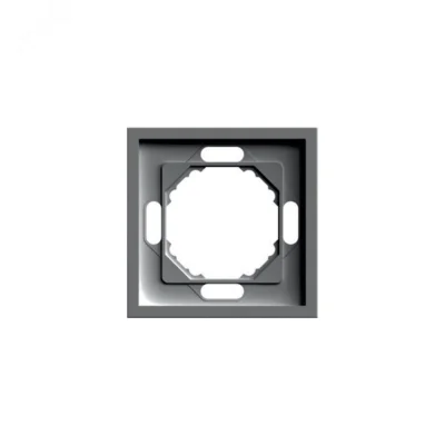 Рамка 1-местная,пластик РС,антрацит soft touch серия Эмили STEKKER PFR00-5001-09 49936 фото 1