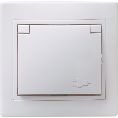 KVARTA Роз. 1-мест. с з/к/ш/кр 16А РСбш10-3-КБ бел. IEK ERK12-K01-16-DM фото 1