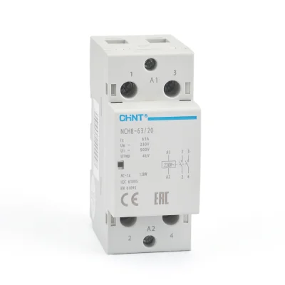 Контактор модульный NCH8-63/20 63А 2НО AC220/230В, 50Гц (R) CHINT 256093 фото 1