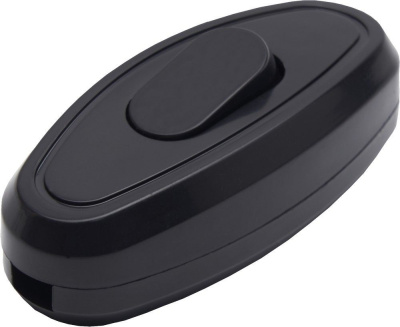 Выключатель на шнур GLS10-01-20 250В, 10A, черный STEKKER 39003 фото 1