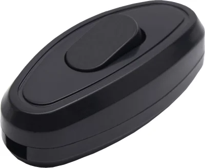 Выключатель на шнур GLS10-01-20 250В, 10A, черный STEKKER 39003 фото 1