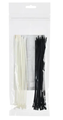 Набор хомутов 2,5х200 (25б. 25ч) (50шт/упак) IEK UNH35-N03-050 фото 1