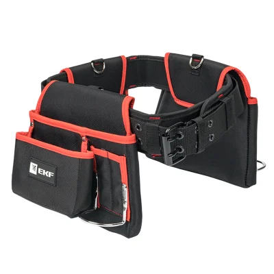 Сумка-пояс двухсекционная усиленная с двухшпеньковым ремнем С-12 Professional EKF c-12 фото 1