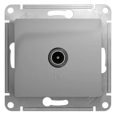 GLOSSA TV РОЗЕТКА оконечная 1DB, АЛЮМИНИЙ Systeme Electric GSL000391 фото 1