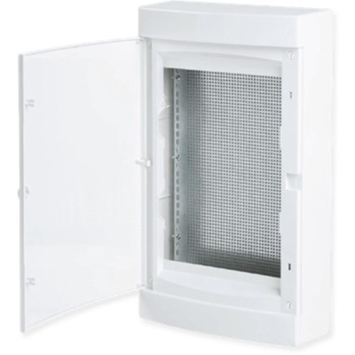 Щит слаботочный навесной "Unix" прозрачная дверь 3 габарит IP40 PROxima EKF ux-3m-n фото 1