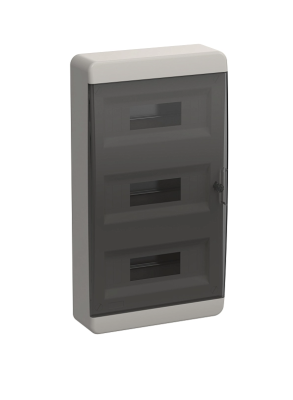 TEKFOR Корпус пластиковый ЩРН-П-36 IP41 черная прозрачная дверь IEK TF5-KP12-N-36-41-K01-K03 фото 1