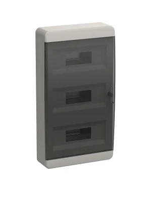 TEKFOR Корпус пластиковый ЩРН-П-36 IP41 черная прозрачная дверь IEK TF5-KP12-N-36-41-K01-K03 фото 1