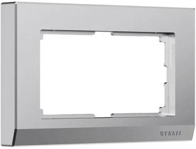 Рамка для двойной розетки Stark (серебряный матовый) W0081865 Werkel a063458 фото 1