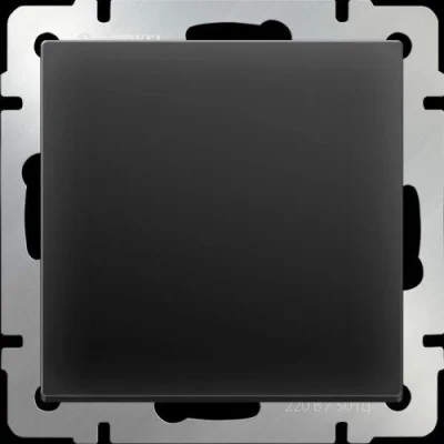 Выключатель одноклавишный (черный матовый) W1110008 Werkel a051608 фото 1