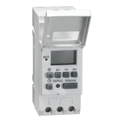 Таймер ТЭ15 цифровой 16А 230В на DIN-рейку IEK MTA10-16 фото 1