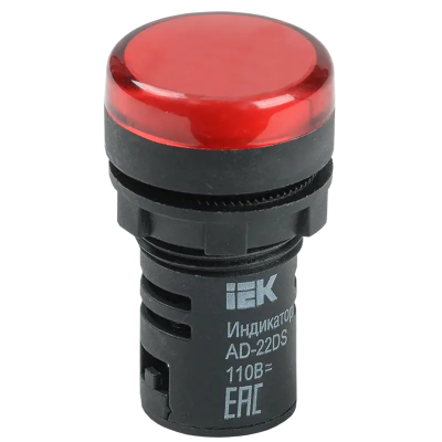 Лампа AD22DS(LED)матрица d22мм красный 24В AC/DC IEK BLS10-ADDS-024-K04 фото 1