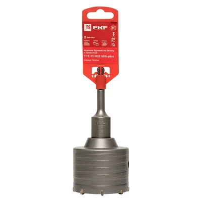Коронка твердосплавная с оснасткой TCT-72 М22 SDS-plus Master EKF tct-72-m22 фото 1