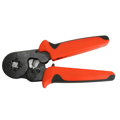 Кримпер CTLS006-240 для обжима клемм и наконечников 0,25-10мм2, красный STEKKER 39353 фото 1