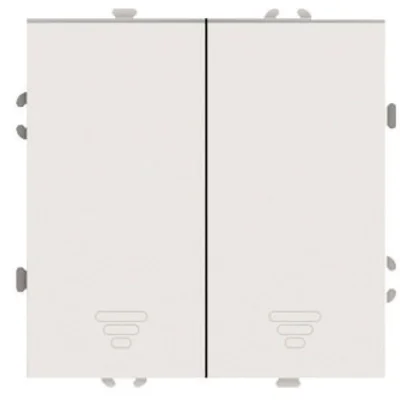 Выключатель 2-кл.самовозвр. (механизм), , 250В, 10А, серия Эмили, RSW10-5113-08, кашемир, sof STEKKE фото 1