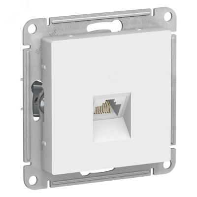 ATLASDESIGN РОЗЕТКА компьютерная RJ45, кат. 6A, механизм, БЕЛЫЙ Systeme Electric ATN000186 фото 1