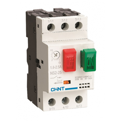 Авт. выкл. защиты двигателя NS2-25 4-6.3А (R) CHINT 495080 фото 1