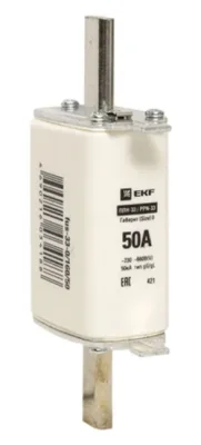 Плавкая вставка ППН-33 160/ 50А габарит 00 EKF fus-33/160/50 фото 1