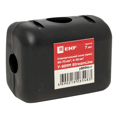Ответвительный сжим (орех) У859М (50-70 мм2; 4-35 мм2) розничный стикер StreamLine EKF y859m-r фото 1