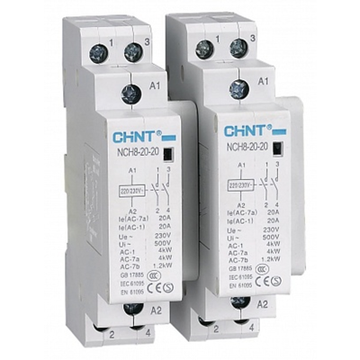 Контактор модульный NCH8-40/20 40А 2НО AC220/230В, 50Гц (R) CHINT 256081 фото 2