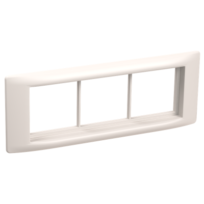 Рамка и суппорт на 6 модулей 60мм "ПРАЙМЕР" белый IEK CKK-40D-RSU6-060-K01 фото 1