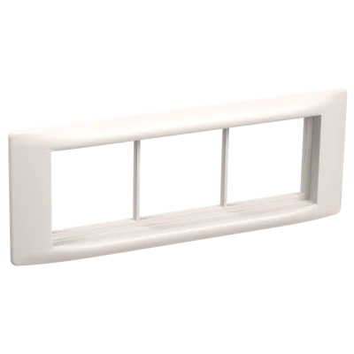 Рамка и суппорт на 6 модулей 60мм "ПРАЙМЕР" белый IEK CKK-40D-RSU6-060-K01 фото 1