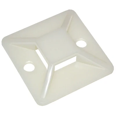 Площадка самоклеящаяся 30х30 белая под хомуты (100шт) IEK UHP30-30-100 фото 1