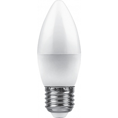 Лампа светодиодная, (9W) 230V E27 6400K С37, LB-570 Feron 25938 фото 1