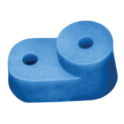 Угловой изолятор для "О" шины синий IEK YIS32 фото 1