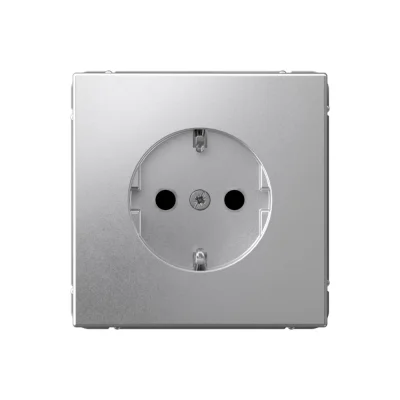 ARTGALLERY РОЗЕТКА с заземлением со шторками, 16А, механизм, АЛЮМИНИЙ Systeme Electric GAL000345 фото 1