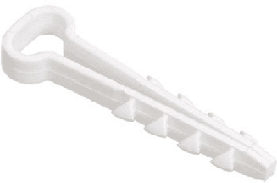 Дюбель-хомут прямоугольный 12х6 белый (100 шт) РосДюбель 15-0455 фото 1