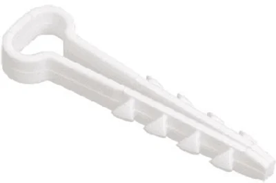 Дюбель-хомут прямоугольный 12х6 белый (100 шт) РосДюбель 15-0455 фото 1