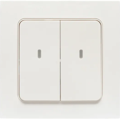 Умный выключатель Стокгольм 2-кл. белый Zigbee Сonnect EKF RCV-ST2-WD-ZB фото 1