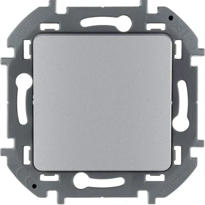 Переключатель одноклавишный - INSPIRIA - 10 AX - 250 В~ - алюминий Legrand 673652 фото 1