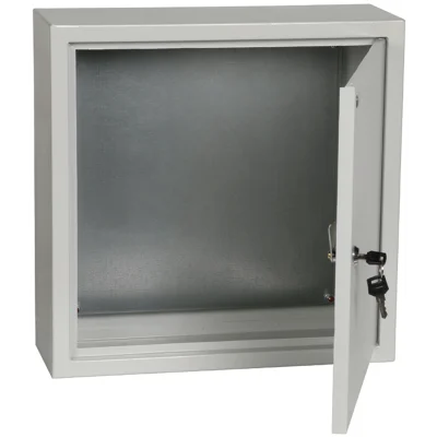 Корпус метал. ЩМП-4.4.1-0 (400х400х150) УХЛ3 IP31 IEK ykm40-441-31 фото 1